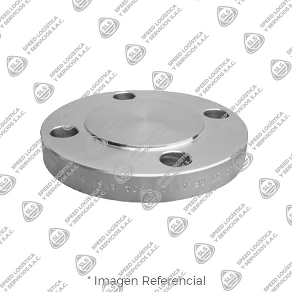 BRIDA CIEGA (BLIND) ACERO INOXIDABLE ASTM A182 316/316L ANSI B16.5 CLASE 150 RF (RAISED FACE)