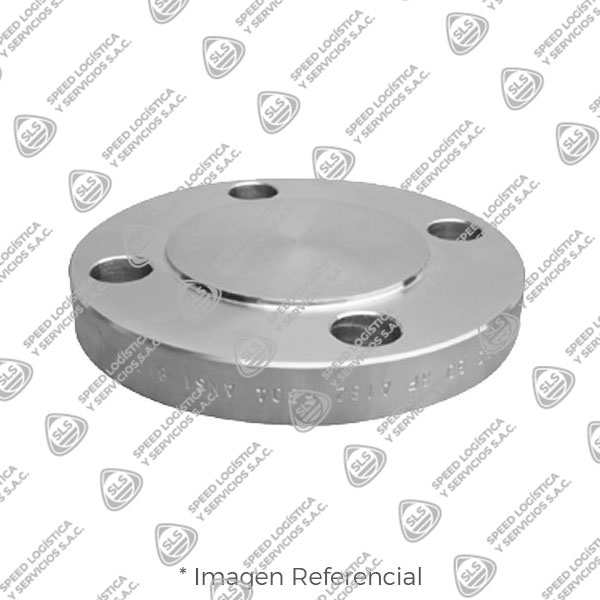 BRIDA CIEGA (BLIND) ACERO INOXIDABLE ASTM A182 304/304L ANSI B16.5 CLASE 300 RF (RAISED FACE)