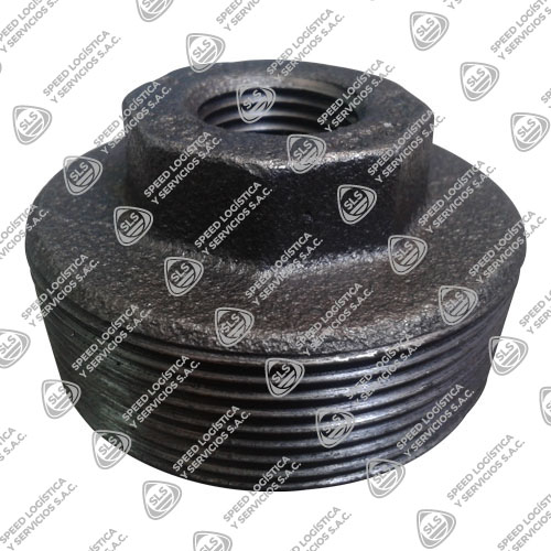 BUSHING HEXAGONAL (OUTSIDE HEX BUSHING) FIERRO MALEABLE ASTM A197 CLASE 150/300 ROSCA NPT UL/FM