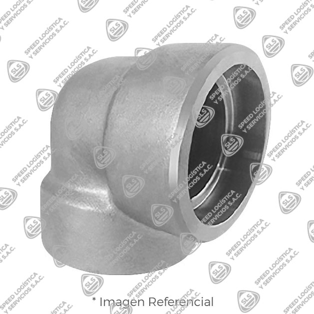 CODO (ELBOW) 90° DE ACERO FORJADO ASTM A105 DISEÑO ASME / ANSI B16.11 CLASE 3000 EXTREMOS SOLDABLES (SOCKET WELD)
