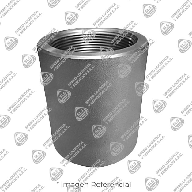 COPLA REDUCTORA (REDUCING COUPLING) DE ACERO FORJADO A105/ASME B16.11 X 3000 LBS ROSCA NPT (B1.20.1) CERTIFICADO TEST API598 MARCA "FR"