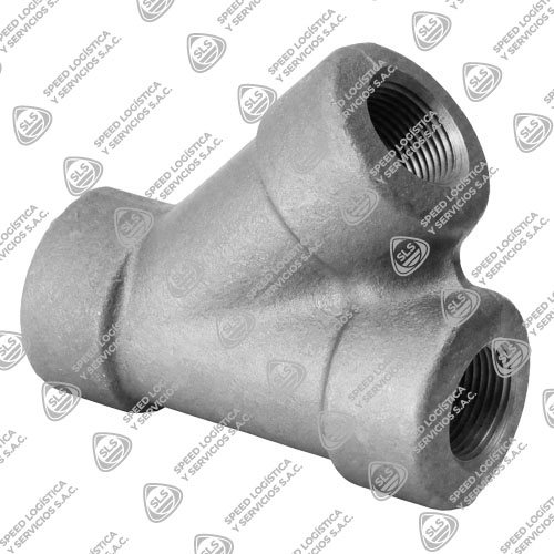 TIPO "Y" LATERAL (LATERAL) DE ACERO FORJADO ASTM A105 DISEÑO ASME / ANSI B16.11 CLASE 3000 EXTREMOS ROSCADOS NPT