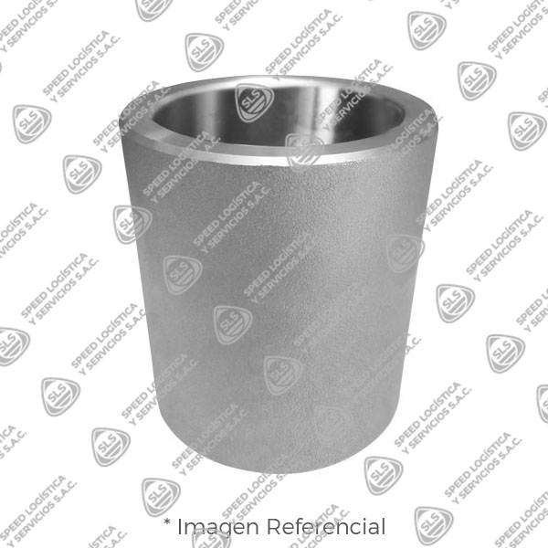 COPLA SIMPLE (COUPLING STANDAR) DE ACERO INOXIDABLE FORJADO CALIDAD 304-304L (ASTM A182) X 3000 LBS. EXTREMOS SOLDABLES SOCKET WELD) MARCA "FR"