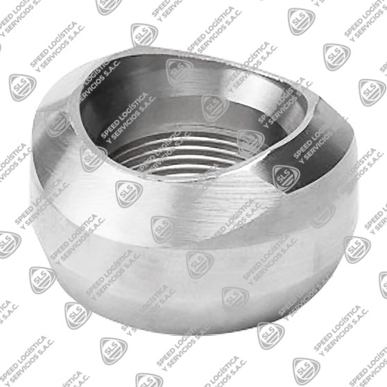 THREADOLET DE ACERO INOXIDABLE FORJADO CALIDAD 316-316L (ASTM A182) X 3000 LBS. EXTREMOS ROSCADOS NPT B1.20.1 MARCA "FR"