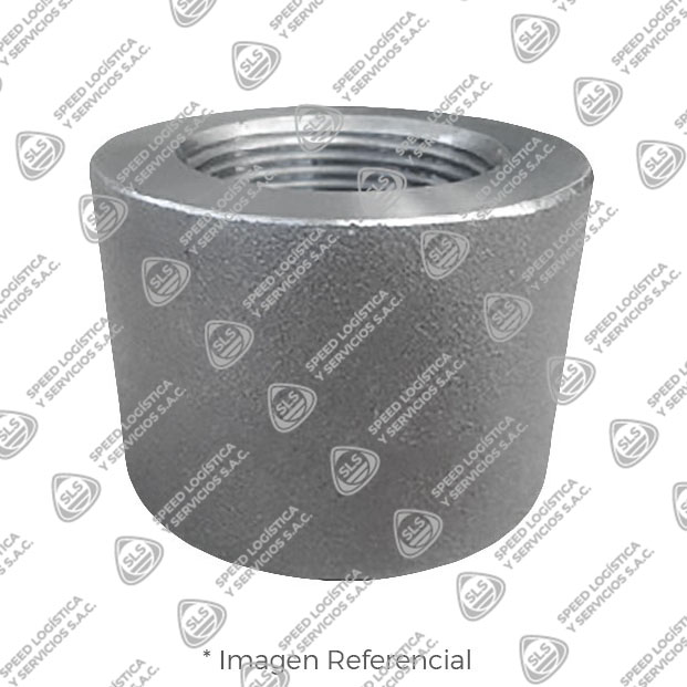 MEDIA COPLA (HALF COUPLING) DE ACERO FORJADO ASTM A105 DISEÑO ASME / ANSI B16.11 CLASE 6000 EXTREMO ROSCADO NPT