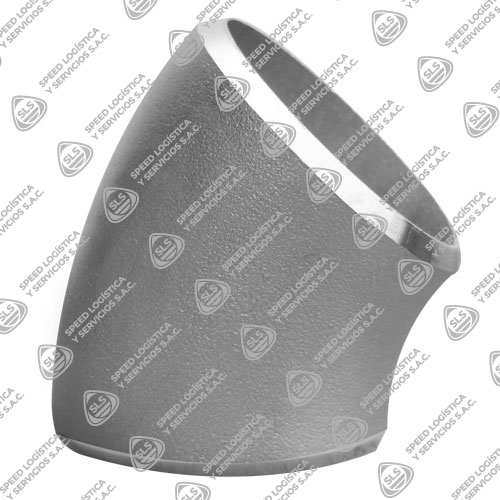 CODO X 45 ACERO INOXIDABLE ASTM A403 304L SCH-10S LONG RADIUS ASME / ANSI B16.9 SOLDABLE BW (BUTT WELD)