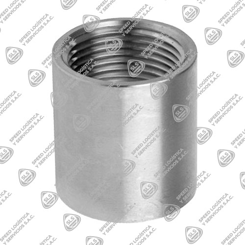 UNION SIMPLE AC. INOX. C-304 C/ROSCA X 150 LBS.