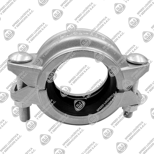 ACOPLE FLEXIBLE DE ACERO INOXIDABLE SS304 RANURADO SCH-10 ASIENTO EPDM