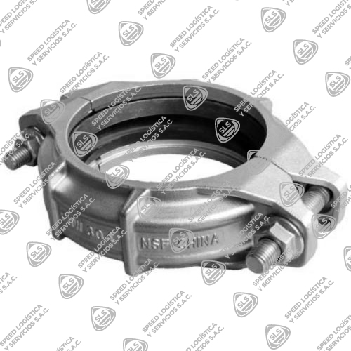 ACOPLE RÍGIDO DE ACERO INOXIDABLE SS 304 RANURADO SCH 10 ASIENTO EPDM