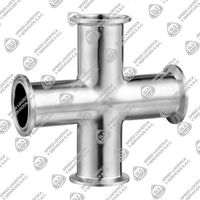 CRUZ SANITARIA ASTM A270 304 3A EXTREMOS CLAMP