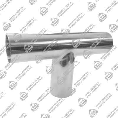 TEE SANITARIA ASTM A270 304 3A EXTREMOS SOLDABLES