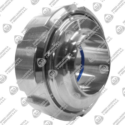 UNIÓN UNIVERSAL SANITARIA ASTM A270 304 SMS EMPAQUETADURA EPDM EXTREMOS SOLDABLES
