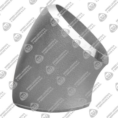 CODO X 45 ACERO INOXIDABLE ASTM A403 304L SCH-80S LONG RADIUS ASME / ANSI B16.9 SOLDABLE BW (BUTT WELD)