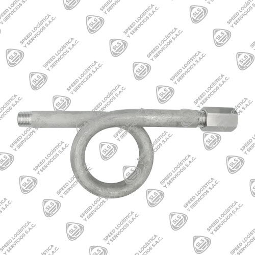 SIFÓN ACERO INOXIDABLE SS 316 NPT CON ACOPLE