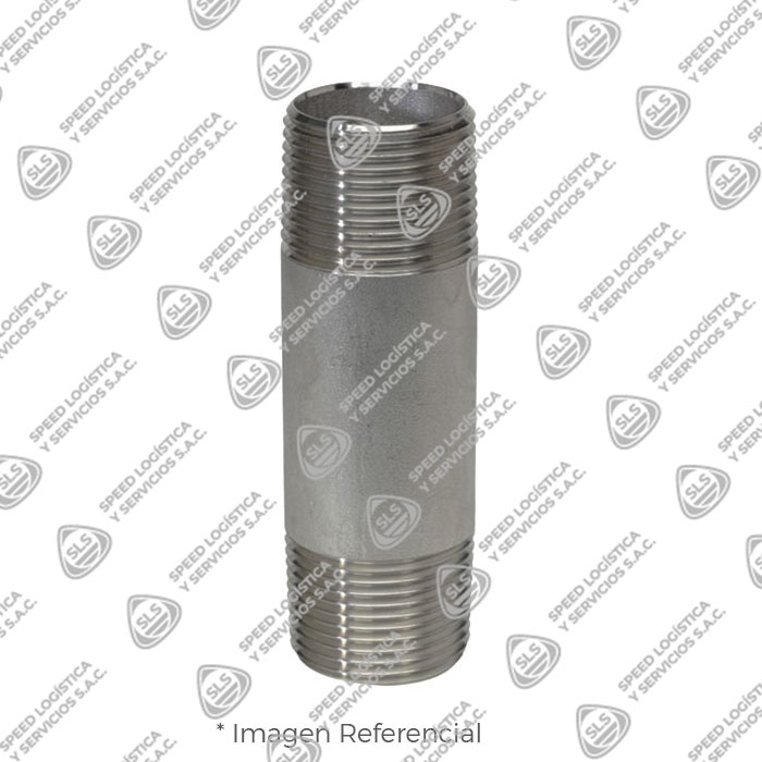 NIPLE DE ACERO INOXIDABLE SS 316 1/4"