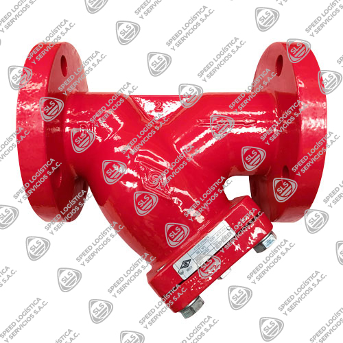 FILTRO "Y" FIERRO DÚCTIL ASTM A536 300 PSI FILTRO 304 UL  EXTREMOS BRIDADOS  ASME B16.1 MOD. V4 MECH
