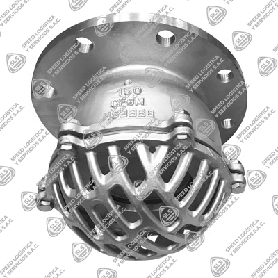  VÁLVULA DE PIE INOXIDABLE 316 (CF8M) CLASE 150 BRIDADA ANSI RF TIPO INDUSTRIAL SUN