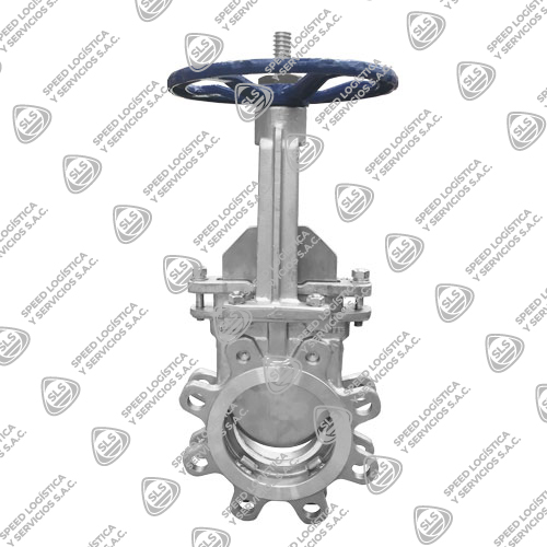 VALVULA CUCHILLA INOXIDABLE 316 (CF8M) LUG CLASE 150 ASIENTO TEFLON (RPTFE) TIPO INDUSTRIAL SUN