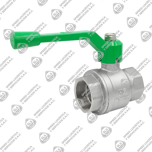 VÁLVULA ESFÉRICA O BOLA DE LATÓN ZINCADA BAJO DE PLOMO (-0.25%) EXTREMOS ROSCA NPT B1.20.1 (TIPO CONICO) USO SEMI INDUSTRIAL HG