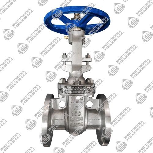 VÁLVULA COMPUERTA ACERO INOXIDABLE 316L (CF3M) OS&Y CLASE 150 BRIDADA ANSI B16.5 RF TIPO INDUSTRIAL HGV