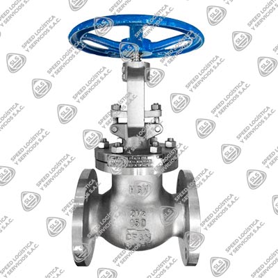 VÁLVULA GLOBO ACERO INOXIDABLE 316L (CF3M)  CLASE 150 VÁSTAGO ASCENDENTE OS&Y BRIDADA ANSI B16.5 RF TIPO INDUSTRIAL HGV