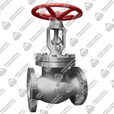 VÁLVULA GLOBO ACERO AL CARBONO ASTMA216 WCB CON ANILLO 13% CR. VASTAGO ASCENDENTE OS&Y (R.S.) API 623 V/SS40 CLASE 150 BRIDADA ANSI B16.5 RF TIPO COMERCIAL HGV