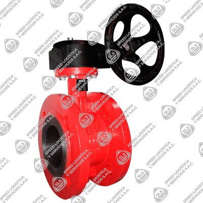 VÁLVULA MARIPOSA BRIDADA ANSI B16.5 RF TIPO "H" FIERRO DÚCTIL ASTM A536 ASIENTO EPDM DISCO ACERO INOXIDABLE 316 (CF8M) 200 PSI (WOG) TIPO INDUSTRIAL HGV