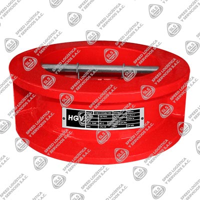 VÁLVULA DUO CHECK WAFER FIERRO DÚCTIL ASTM A536 ASIENTO EPDM TIPO "H" X 150 PSI (WOG) TIPO INDUSTRIAL HGV