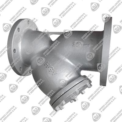 FILTRO TIPO "Y" ACERO AL CARBONO ASTM A216 WCB C/CANASTILLA ACERO INOXIDABLE 304 MESH 40 CLASE 150 BRIDADO ANSI B16.5 TIPO INDUSTRIAL HGV