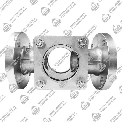 VISOR PARA  VAPOR O CONDENSADO CON DOS VIDRIOS DE SEGURIDAD (SUPERVISA CONDICIONES DE FLUIDO DE UNA TRAMPA DE VAPOR) ACERO INOXIDABLE 316 (CF8M) CLASE 150 BRIDADO ANSI B16.5 RF TIPO INDUSTRIAL HGV