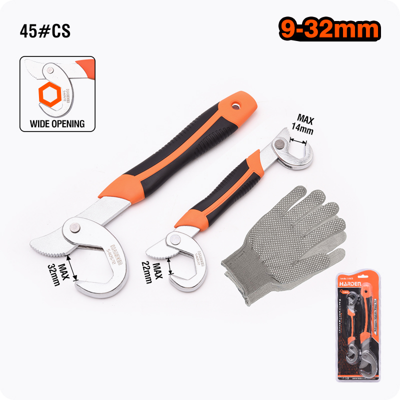 JUEGO DE LLAVES AJUSTABLES MULTIPROPOSITO 9-32mm